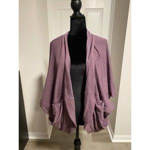 Athleta Cocoon Wrap Sweater Volcanic Violet Cardigan Nirvana- Size S